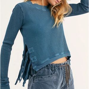 Free People One Cropped Interlaken Top
